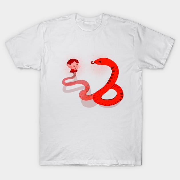 Snake T-Shirt by Mjdaluz